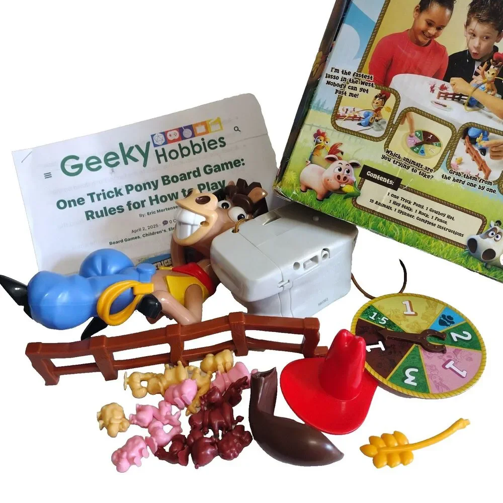 Goliath One Trick Pony Kids Game Animal Round-Up Ages 4+ Battery Op 2-5 players